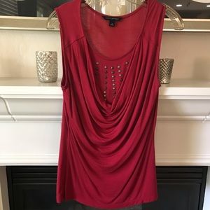 Red Sleeveless Top